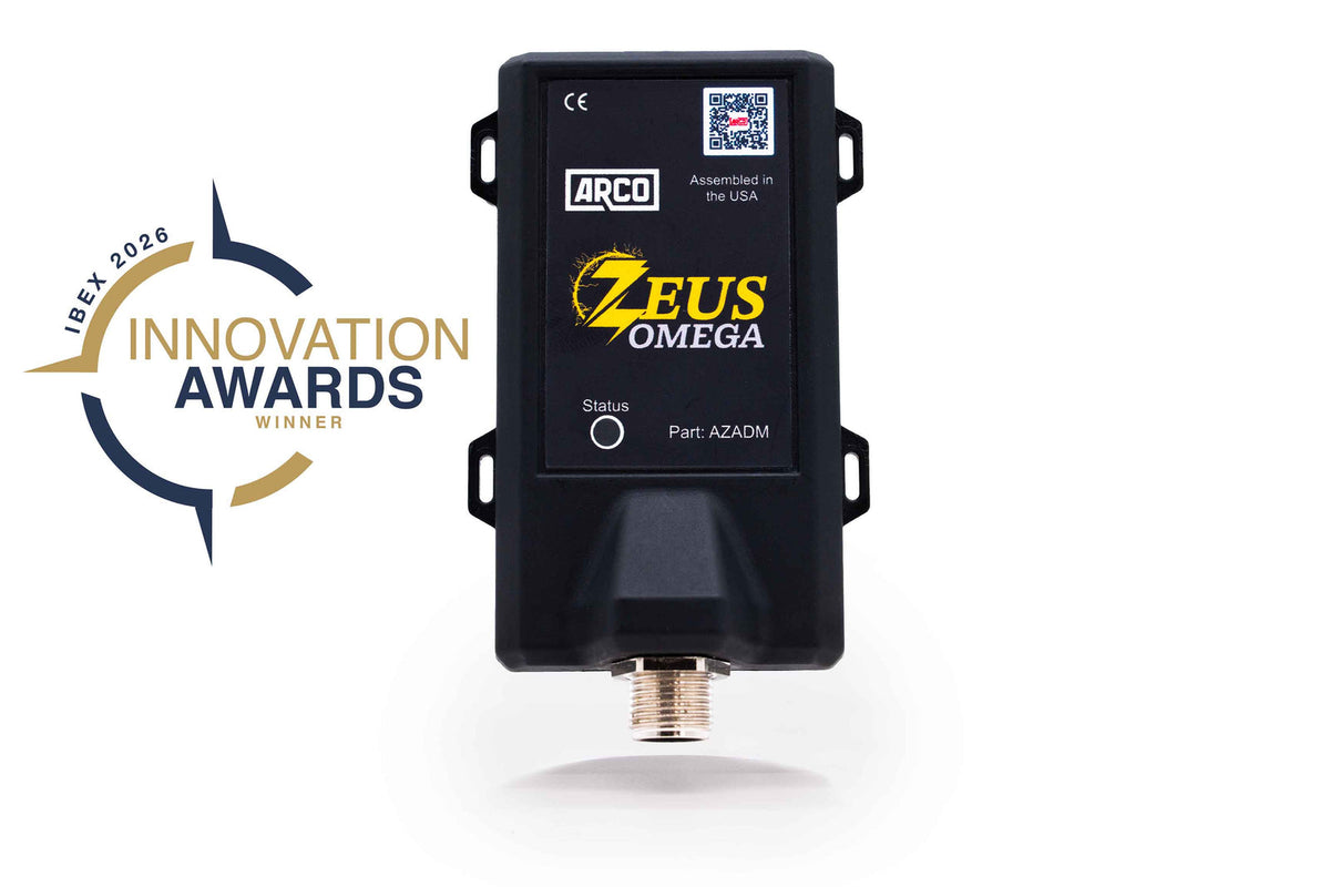 ARCO Zeus Omega Alternator Drive Module AZADM front view with Innovation Awards badge