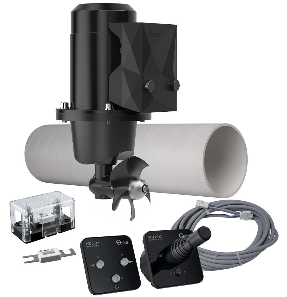 Quick FGBT11025120K02 BTQ110-25 bow thruster kit 02, thruster, grey GRP tunnel, fuse holder, control panel and cable