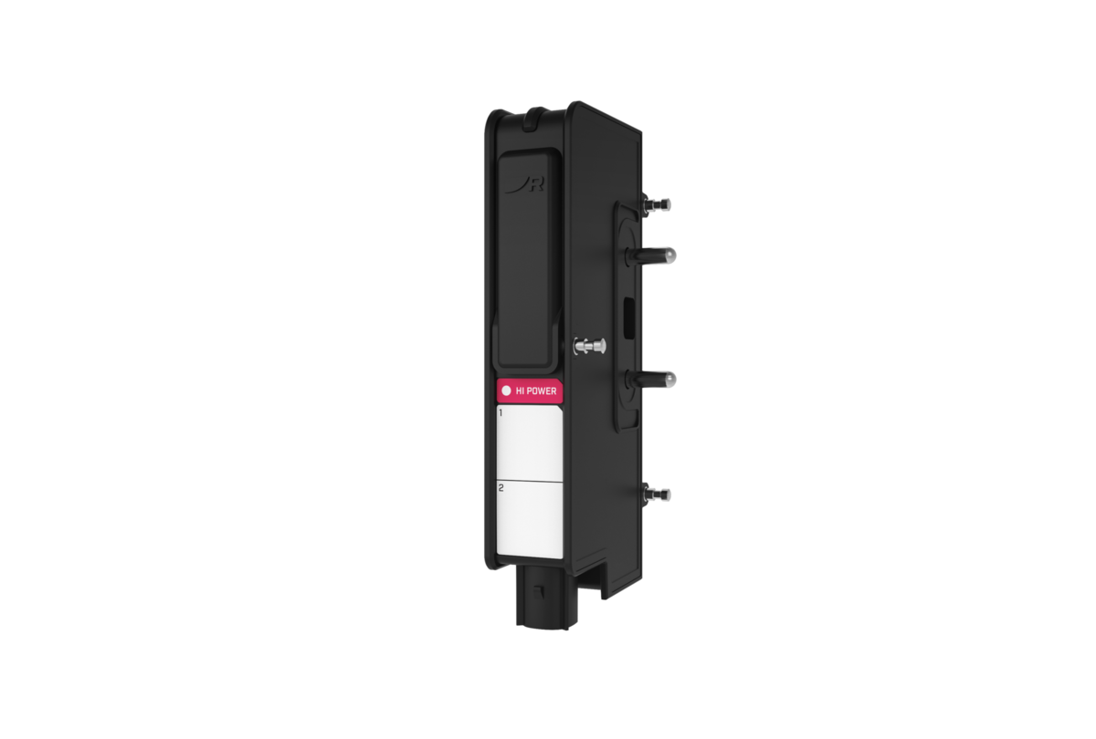 Raymarine YachtSense high power module E70595, front view of the module with its connector side