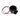 Raymarine E26033 external alarm buzzer, black round buzzer on a square mounting flange with red and black leads