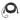 Garmin 010-11351-30 hydraulic interconnect cable, coiled black lead with purple-ringed plugs and bare wires