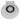 Quick FP900DW00000A00 900/DW down foot switch in white, large view of white round switch with a DOWN label