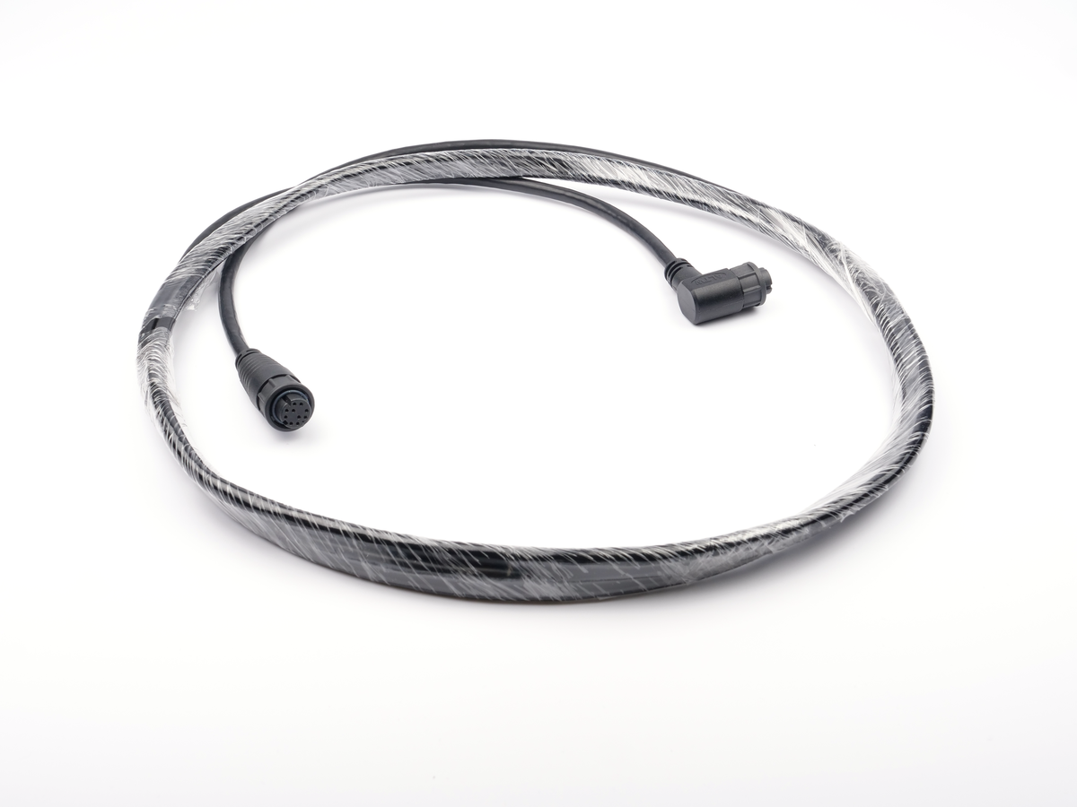 Raymarine RayNet right angle to right angle cable 10m (A80512), cable coiled with a right-angle RayNet connector at each end