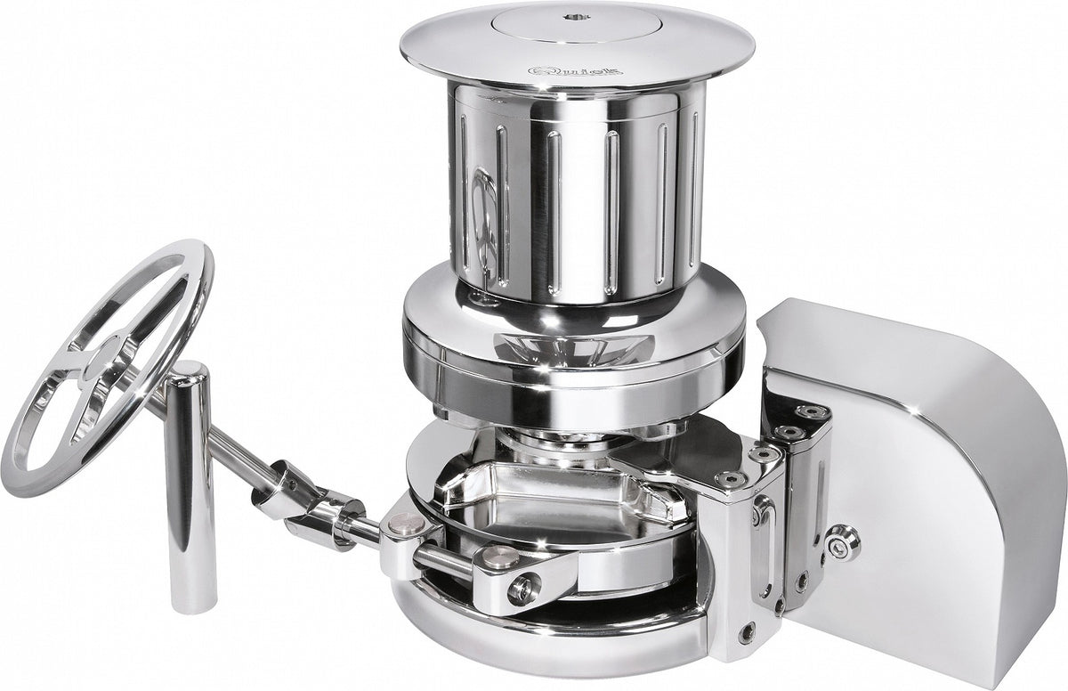 Quick FSXR875TRD19A00 XRoy XR8 7500ACD windlass drum 5500W 400/690V 19mm ST, stainless drum, gypsy and hand wheel