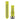 Garmin QuickFit 22 watch bands 010-13280-03 in Electric Lime silicone, long and short halves with black buckle