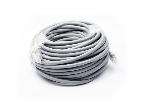 Raymarine SeaTalk HS patch cable 20m (E06057), grey network cable coiled with its RJ45 plugs