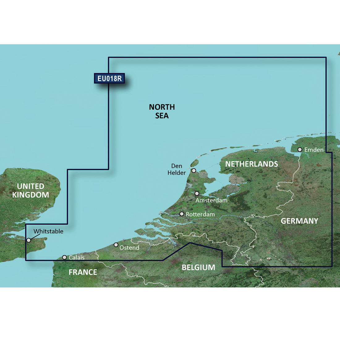 BlueChart® g3 HXEU018R - Benelux Offshore & Inland