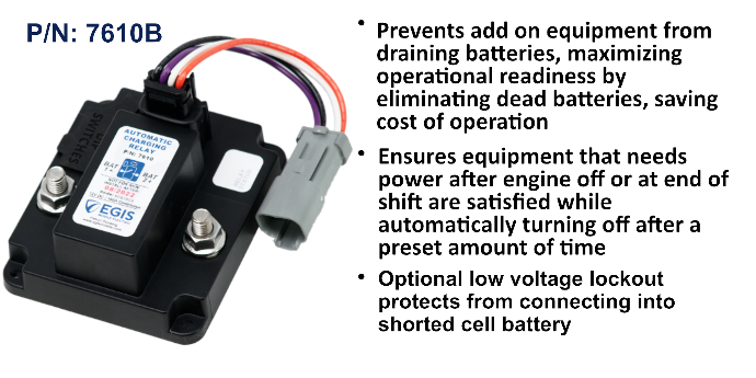 EGIS 7610 Programmable ACR Automatic Charging Relay 160A 12V