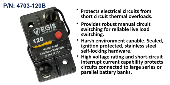EGIS 85 Series 120A Circuit Breaker, Surface Mount