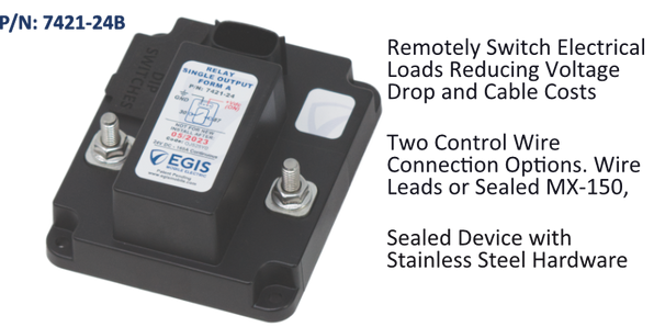 EGIS 160A Single Relay, Deutsch Connector 24V