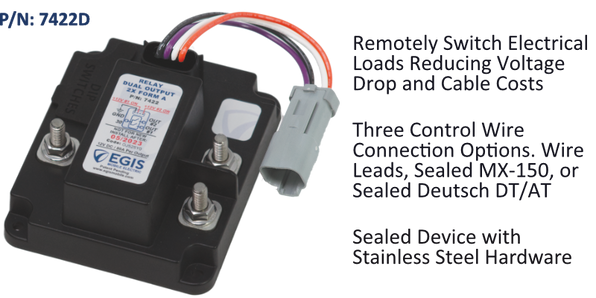 EGIS Dual 2x80A Relay 12V (Bulk Pack)