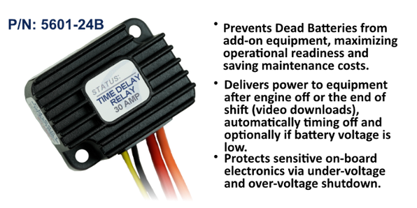 EGIS PT Series Time Delay Relay 30A 24V (Bulk Pack)