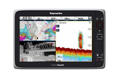 Raymarine e165 15.4 Inch HybridTouch MFD with Wi-Fi and Navionics+ ROW Silver chart card