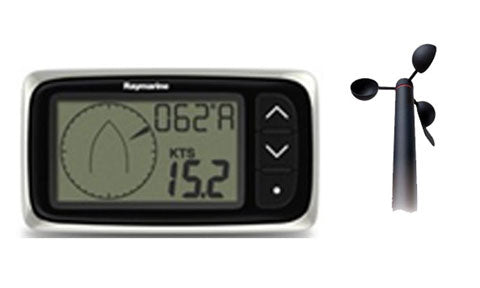 Raymarine i40 Wind Display with RotaVecta Wind Transducer