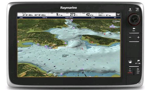 Raymarine c125 12 inch None-Touch Multifunction Display with Wi-Fi and Navionics Plus Rest of World Silver Chart