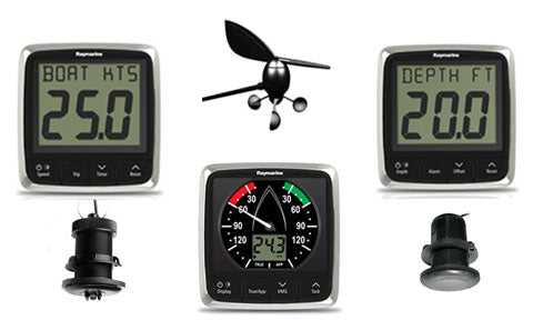 Raymarine i50 and i60 Wind, Speed and Depth Pack