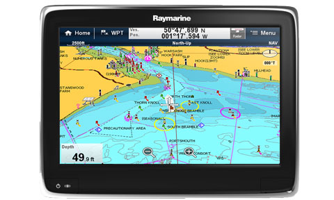 Raymarine a125 12 Inch Touchscreen MFD with Wi-Fi and C-Map Essential ROW Chart