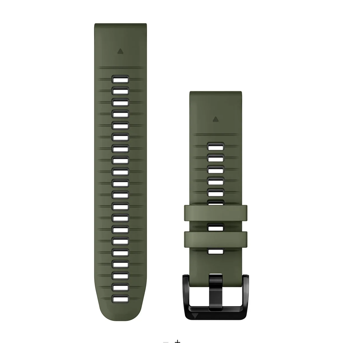 Quickfit 22 mm Watch bands, Moss/Graphite Silicone