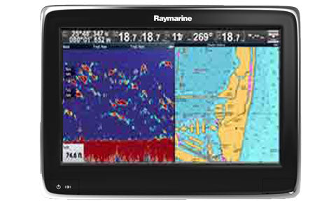 Raymarine a127 12 Inch Touchscreen MFD with WiFi, Sonar and Navionics EU Silver Chart