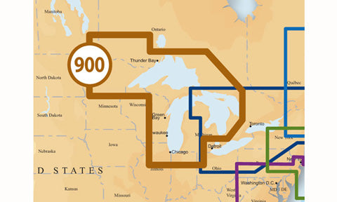 Navionics Platinum Plus SD Card Preloaded with 900P Plus West Great Lakes