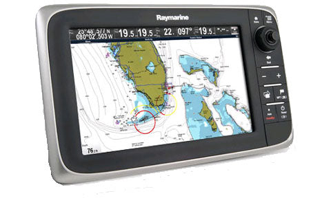 Raymarine c95 9 inch None-Touch Multifunction Display with Wi-Fi and C-Map Essentials Europe Chart