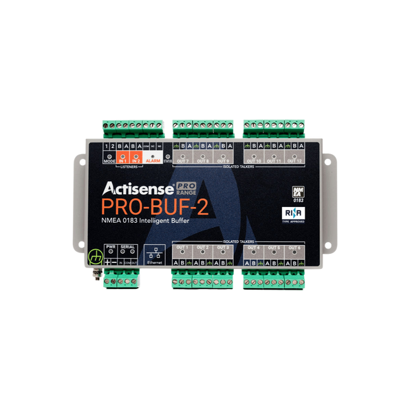 Actisense 2 OPTO inputs, 12 ISO-Drive outputs, Serial Port, Ethernet port, standard configuration, pluggable screw terminals