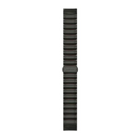 QuickFit® 22 Watch Straps (MARQ™), Hybrid titanium/Silicone bracelet – carbon grey DLC