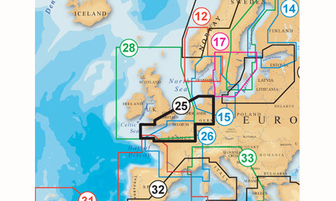 Navionics Platinum Plus SD Card Preloaded with 25P Plus UK South-Hamburg