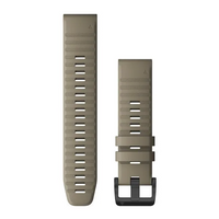 QuickFit® 22 Watch Bands, Dark sandstone silicone