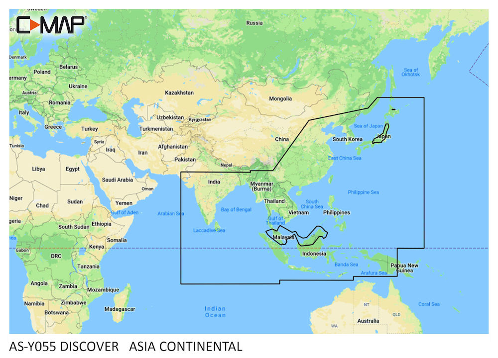 C-MAP® DISCOVER™ - Asia Continental