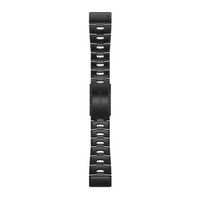 QuickFit® 26 Watch Bands, Vented titanium bracelet, carbon grey DLC coating