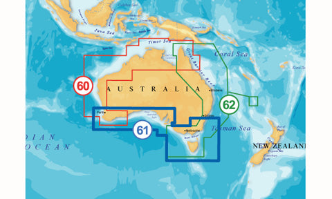 Navionics Platinum Plus Compact Flash Card Preloaded with 61P Australia South