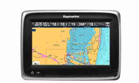 Raymarine a75 7 Inch MFD with Wi-Fi and C-MAP EU Chart