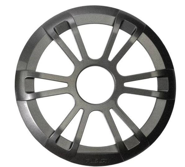 Fusion EL Series 010-12789-10 6.5in sports grey grille only, large front view of open-spoke grey grille