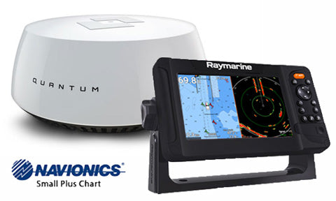 Raymarine Element 7 S with Navionics Small Plus Chart and Quantum Q24W Wireless Radar