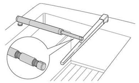 Raymarine Tiller Pilot Pushrod Extension 76mm (3 inch)