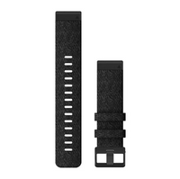 QuickFit® 22 Watch Bands, Heathered black nylon