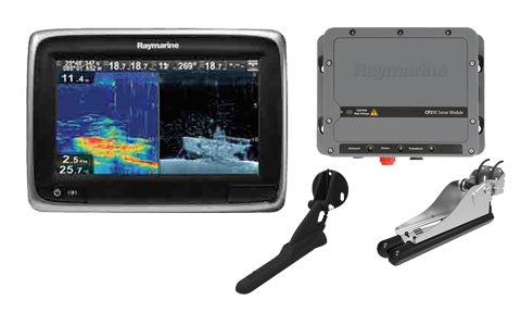 Raymarine a78 7 Inch Wi-Fi MFD with CPT-100 DownVision and CP200 SideVision System Pack