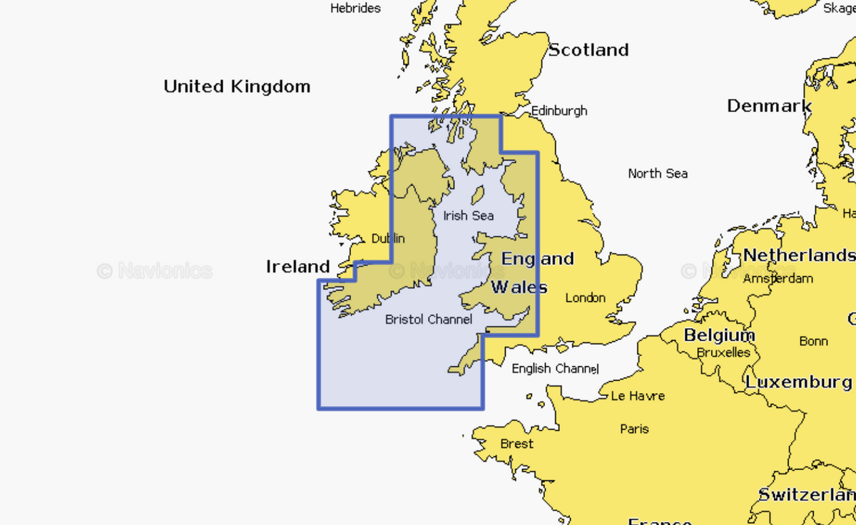 Navionics Platinum Irish Sea - NPEU004R