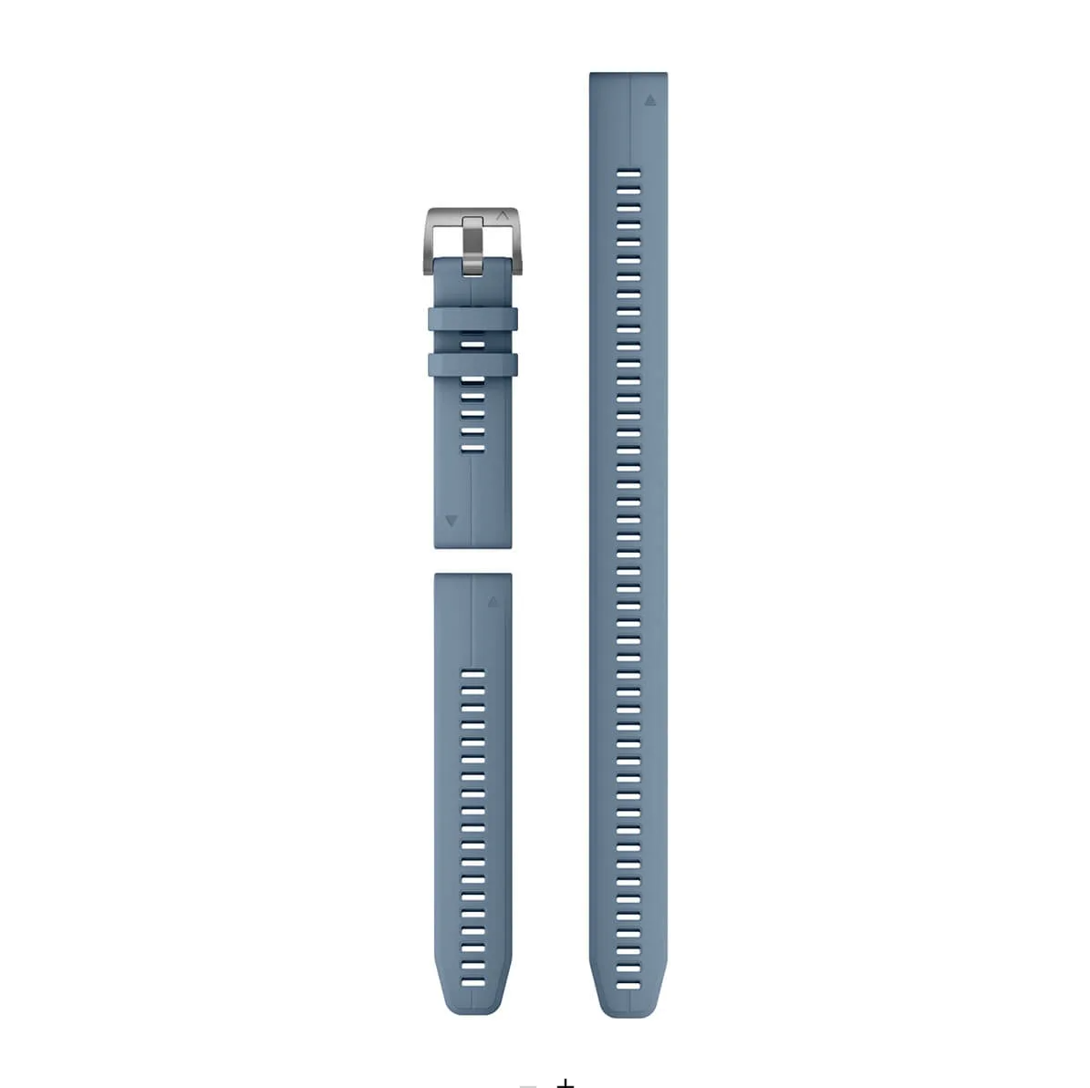 QuickFit® 22 Dive Watch bands, Hurricane blue silicone (3-piece Dive Set)