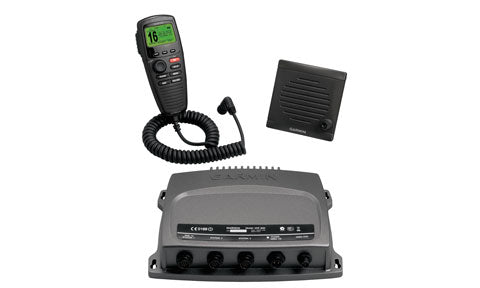 Garmin VHF 300i Black Box System with Black Handset and Speaker International Channel Settings