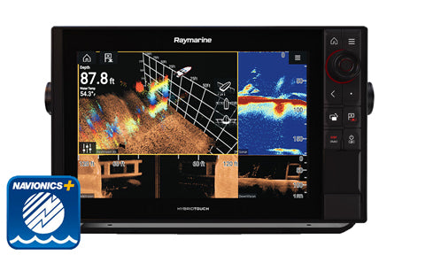 Raymarine Axiom Pro 12 RVX Multifunction Display with RealVision 3D and 1kW CHIRP Sonar, Navionics+ Small Chart