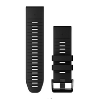 QuickFit® 26 Watch Bands, Black Silicone
