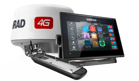Simrad GO9 XSE with 3-in-1 Transducer and 4G Radar