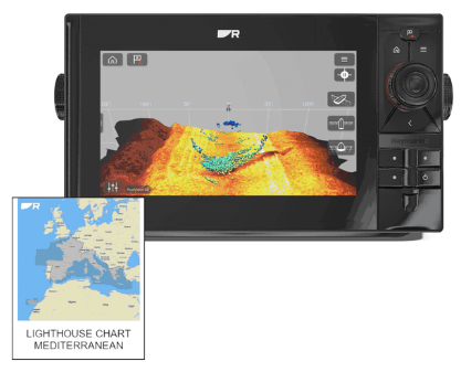 Raymarine Axiom 2 Pro 9 RVM with Mediterranean LightHouse Chart