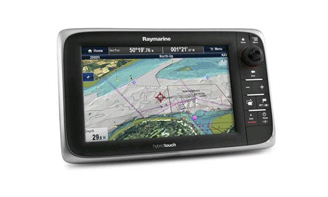 Raymarine e95 9 Inch HybridTouch MFD with Wi-Fi and Navionics+ EU Silver chart card