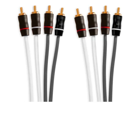 Fusion RCA Cables, 4 Channel 6 ft (1.83 m) Cable