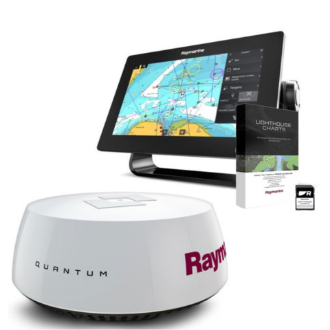 Raymarine Axiom+ 9 RV, Quantum Q24C Radar and Western Europe Chart Bundle