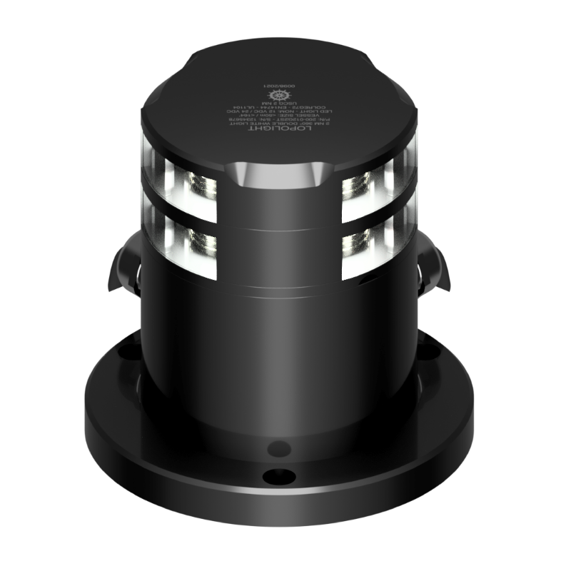 Lopolight NL200-012G2ST-PRO 2nm 360° White, Double, Black Anodized