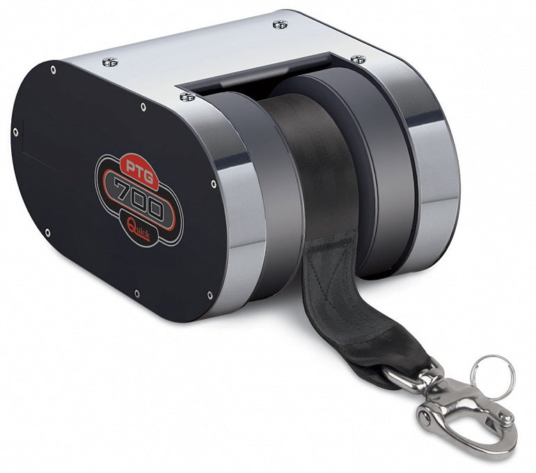 Quick PT 700 G Capstan (250W, 12V, 700lb, Flat Strap)